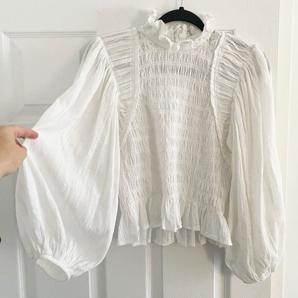 Isabel Marant Etoile "Idris" Top in White, size 38. Fits like a fitted size smal - Picture 9 of 14